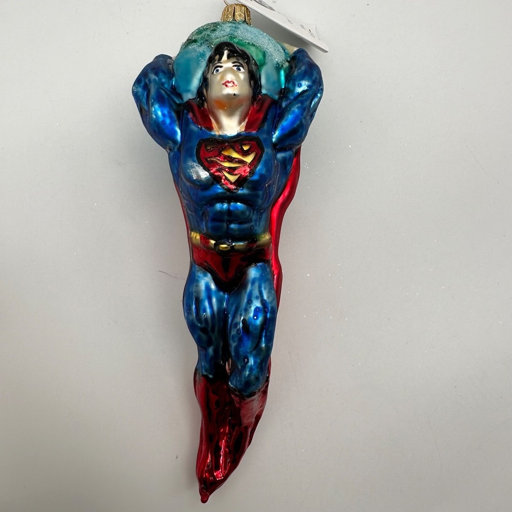 1996 Christopher‎ Radko Superman Ornament 96-WB-1 with tags